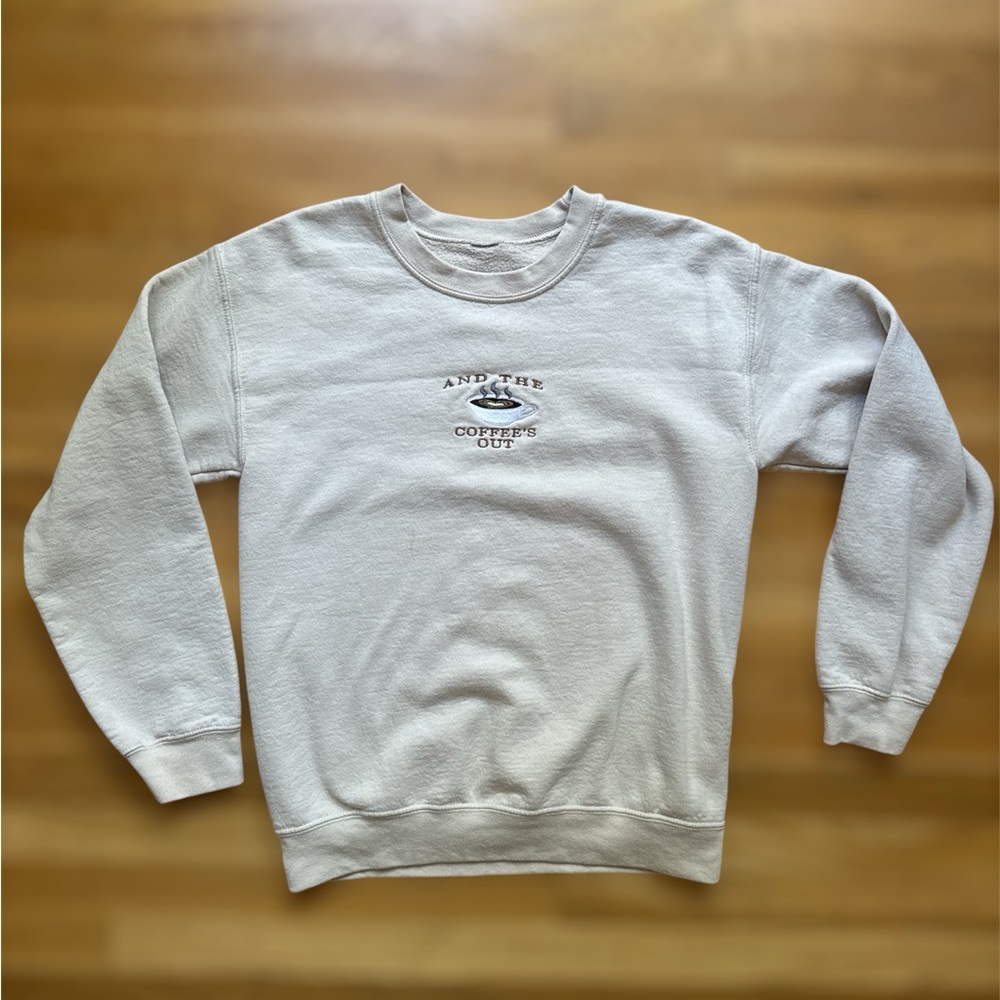 Harry styles beach wood cafe sweater size small but oversized